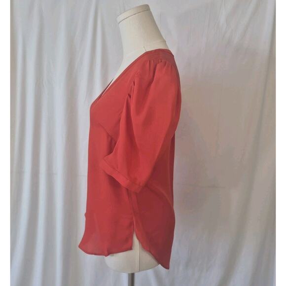 New Veronica Beard Womens *IN SALMON* 100% Silk Garland Blouse Top US 00 - Picture 4 of 7